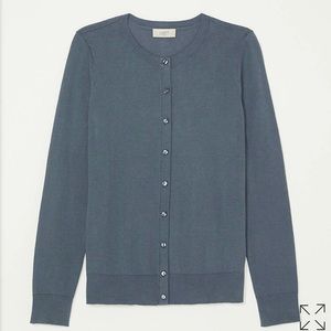 LOFT Blue-grey Classic Cardigan